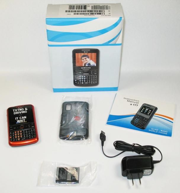 New Samsung Magnet A177 ATT Qwerty Cell Phone ORANGE  