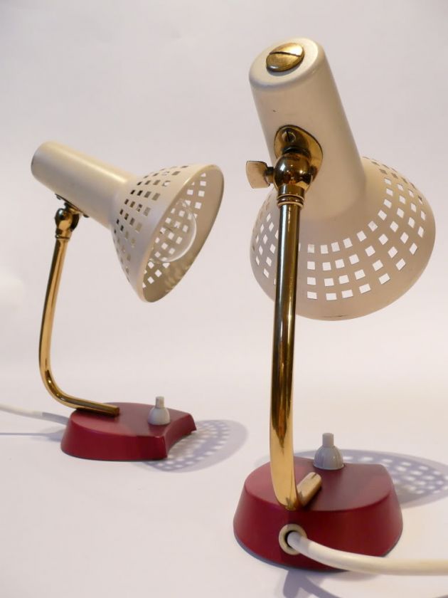 1950s Bedside LAMPS Mid Century Panton Eames Stilnovo Italy 60s 