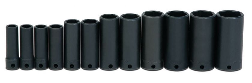 JH Williams 3/8 Dr. Deep Impact Socket Set WS 12 12  