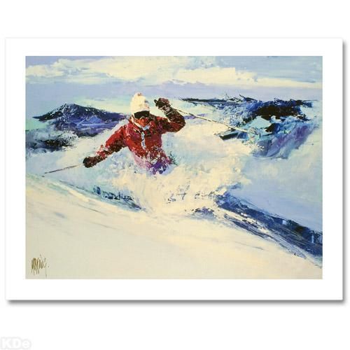 Mark King SKIING Ltd Ed Serigraph Print  