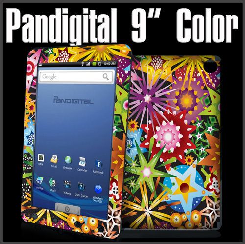 Pandigital Novel R90L200 Skin 9 Color Multimedia eReader Tablet Decal 