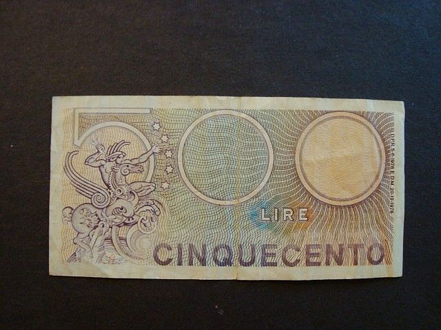 ITALY 500 LIRE NOTE/PAPER MONEY CINQUECENTO  