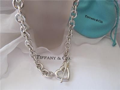 Tiffany & Co. Heart ~Arrow Toggle S/Silver Necklace  