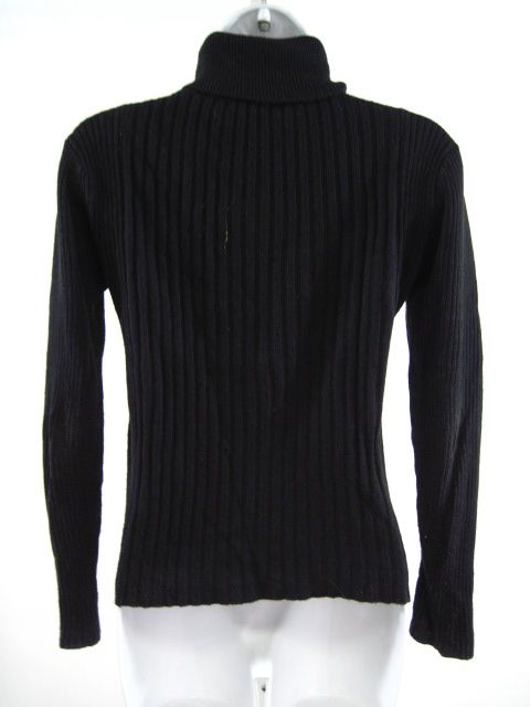 ACROBAT Black Knit Turtleneck Sweater Top Shirt Sz S  