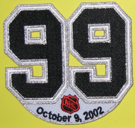 WAYNE GRETZKY RETIREMENT NIGHT PATCH LOS ANGELES KINGS  