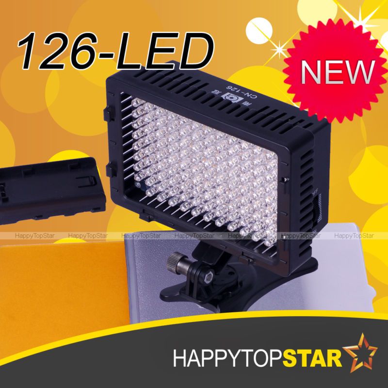 CN 126 LED Camera Video Camcorder Hot Shoe Lamp Light  