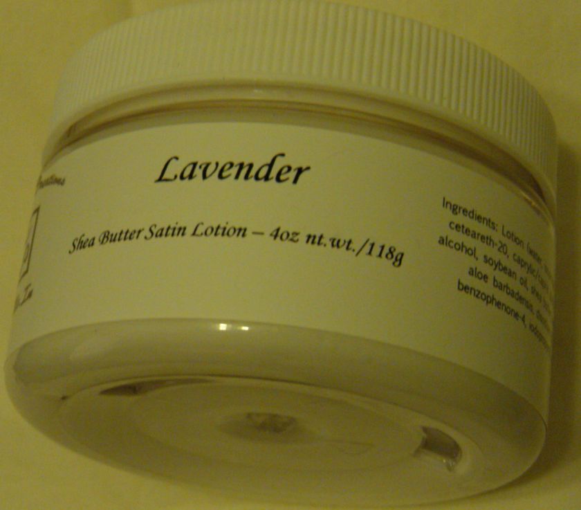 Shea Butter Based Body Lotion   Lavender 4 oz nt. wt  