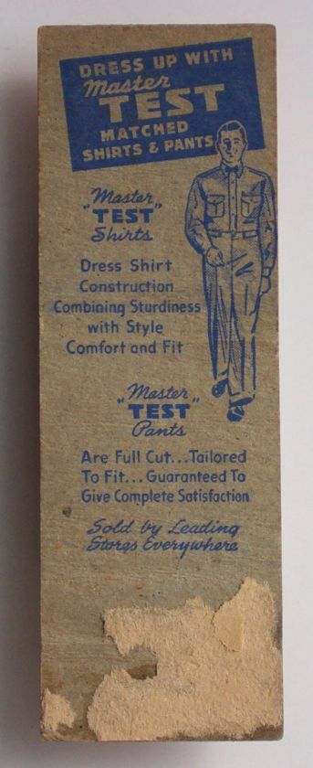 1940s? Matchbook Test Pants Naef Furniture Co Mobile AL  