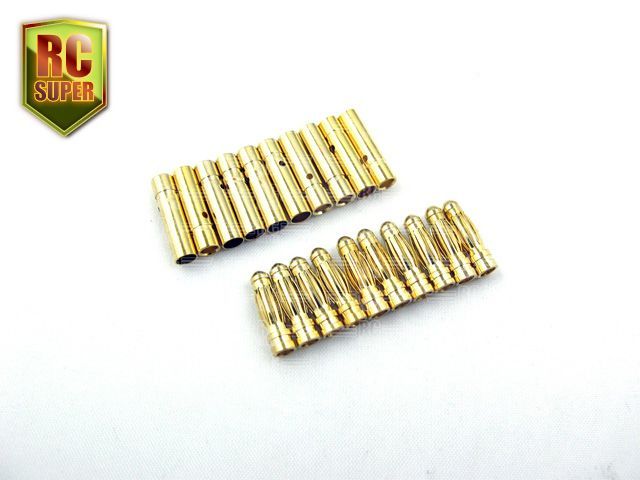 10x pairs 70A High Current 3.5mm gold bullet connector  