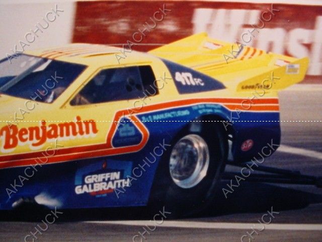   WINTERNATIONALS Racing Photo DAVE BENJAMIN YELLOW CORVETTE Funny Car