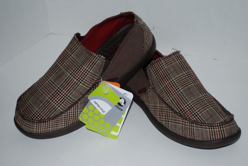 NWT CROCS SANTA CRUZ CLASSIC PLAID 7 8 9 12 13 shoes  