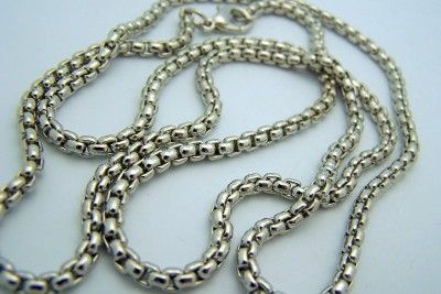   Silver 30 Lobster Claw Jewelry Chain Cuban Link Thick Necklace  