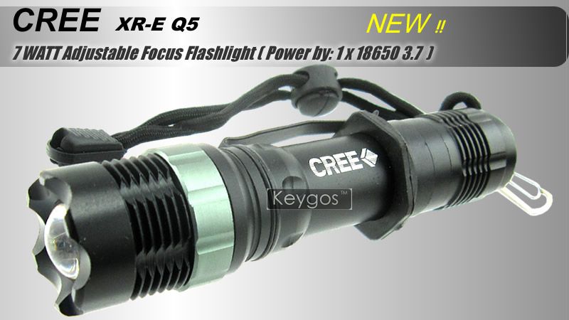 ZOOMABLE 7W CREE LED Flashlight Torch Zoom 18650 SA6  