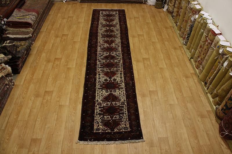 OVERSIZED TRIBAL RUNNER 3X15 GHARAJEH PERSIAN ORIENTAL AREA RUG WOOL 