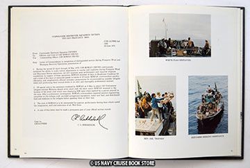 USS ROWAN DD 782 WESTPAC VIETNAM CRUISE BOOK 1974 1975  