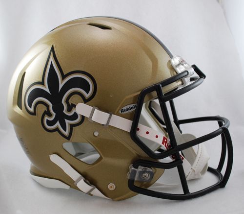 NEW ORLEANS SAINTS SPEED REVOLUTION NFL GAME HELMET  