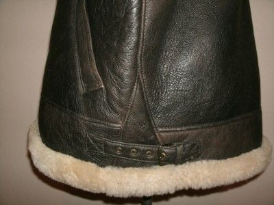 VTG GORGEOUS  GRANDE PIELES SHEARLING LEATHER JACKET COAT WITH HOOD 