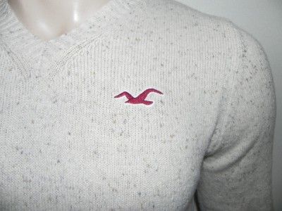 New Hollister Hco. Mens Slim/Muscle Fit V Neck Knit Sweater  