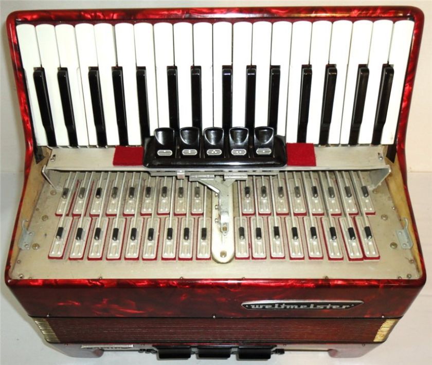 Vintage German ACCORDION WELTMEISTER Stella 60 bass  