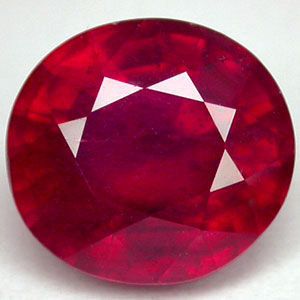 charming 1.0 ct. round * Blood Red RUBY * 5mm natural  