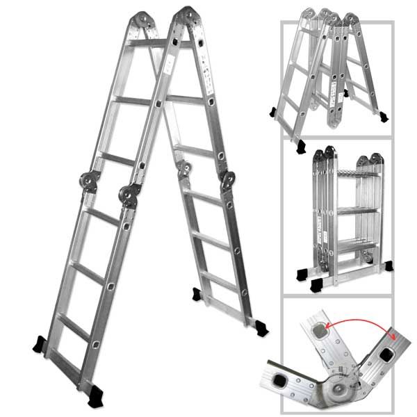 12 Extension Folding Aluminum Multi Purpose Ladder NEW  