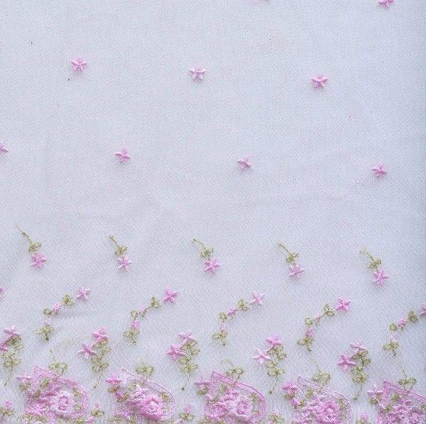 Another fabulous shabby cottage style embroidered net tulle fabric 