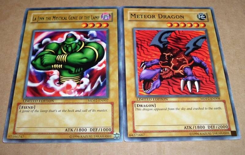 Yugioh McDonalds Promo, 2 cards lot MCP2 rares, mint  