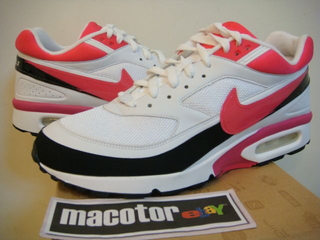 DS Nike Wms Classic BW Max White Vivid Pink Sz 12 SALE  