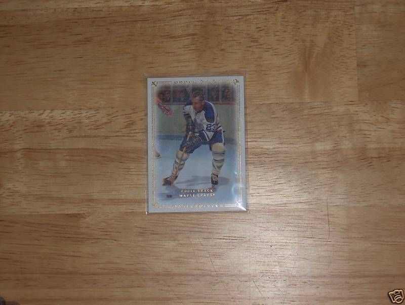 2008 09 UD Legends Masterpieces Hockey #72 Eddie Shack  