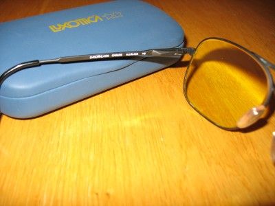   sale is for pair of Vintage Luxottica Glasses Carlos AllBlack Frames