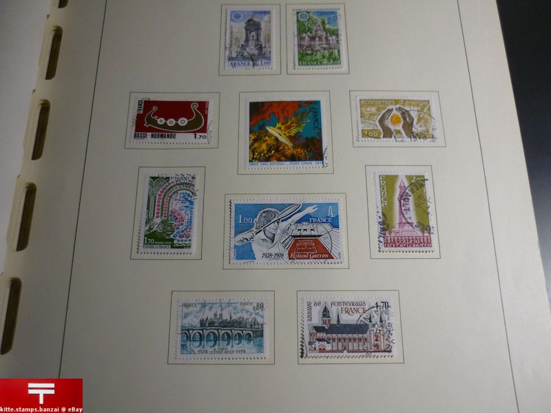 France Stamp Collection in Album / from 1976  