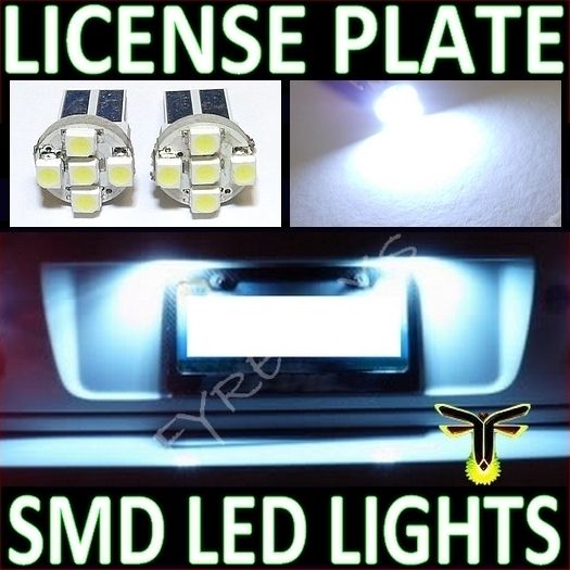 WHITE LED LICENSE PLATE TAG LIGHT BULBS #Z1  