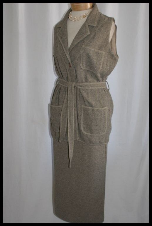 New Belted Top / Skirt Suit LERNER NY / METRO 212  XS S  