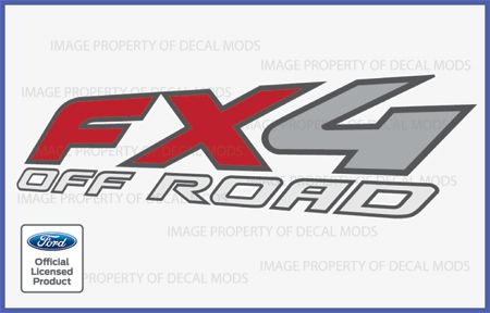   F250 FX4 OffRoad Decals Stickers   FB Truck Super Duty Off Road  