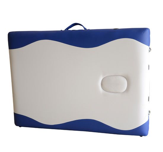   fold 76L Portable Reiki PU Massage Table bed spa blue white  