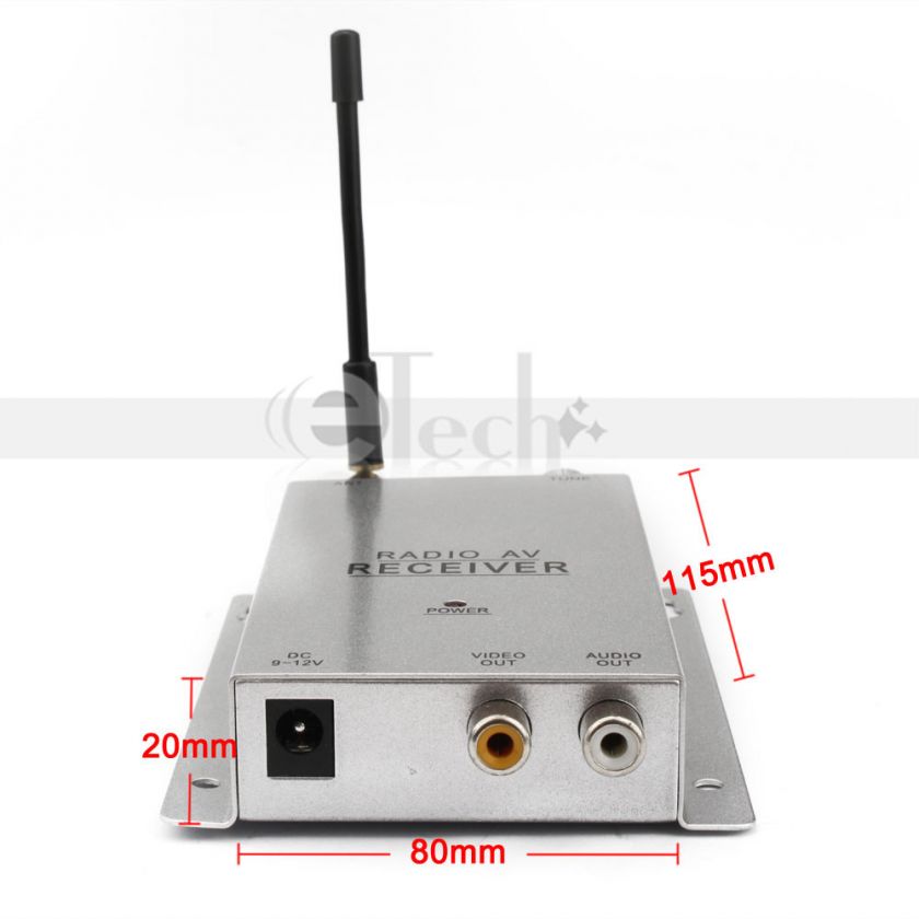 2GHz Security Wired/ Wireless Nanny CMOS color Camera A/V Receiver 