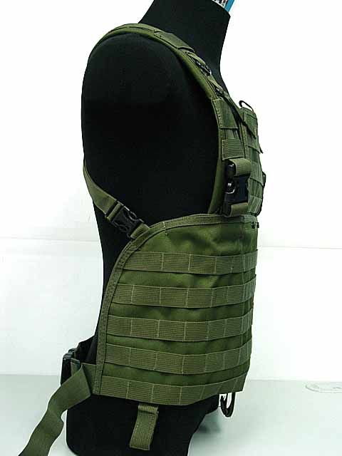 SWAT Airsoft Molle Chest Rig Platform Carrier Vest OD  