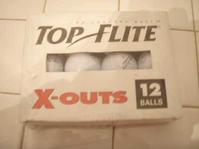 12 TOP FLITE GOLF BALLS X   OUTS NEW  