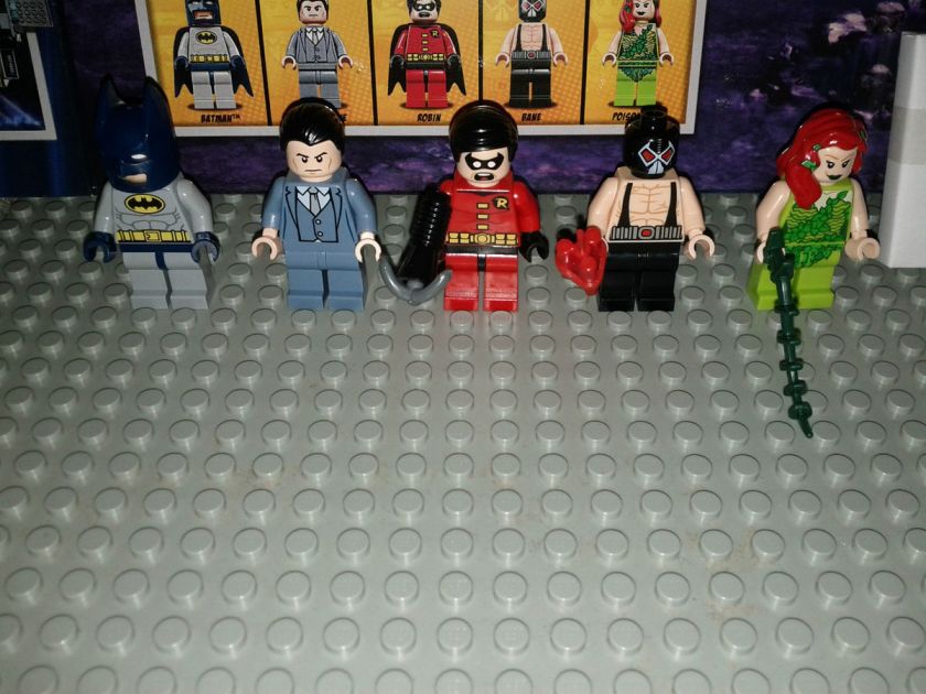 Lego BatMan Minifigures 6860 NEW Authentic Batman Robin Bane Bruce 
