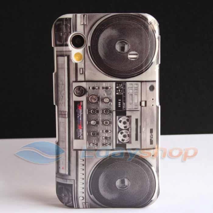 OLD RADIO CASSETTE PLAYER Hard Back Skin Case Cover For Samsung Galaxy 