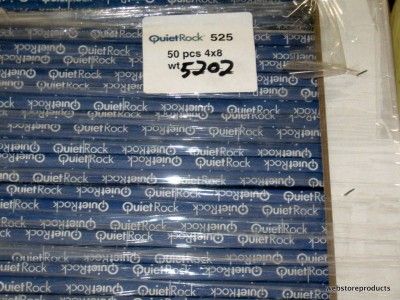   PALLET (50 SHEETS) of QuietRock 525 SoundProof Drywall 5/8 Sheetrock