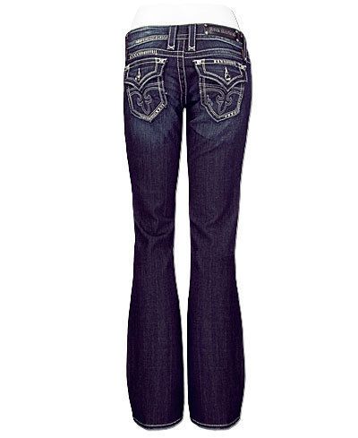 NEW ROCK REVIVAL CELINE JEANS, SIZE 31, NWT $178, RHINESTONES, BOOTCUT 