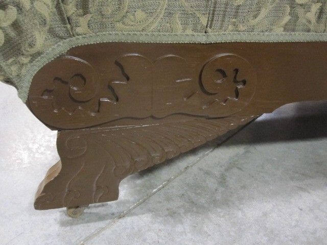 Antique Early 1900s Fainting Couch or Chaise Lounger Fresh Upholstery 