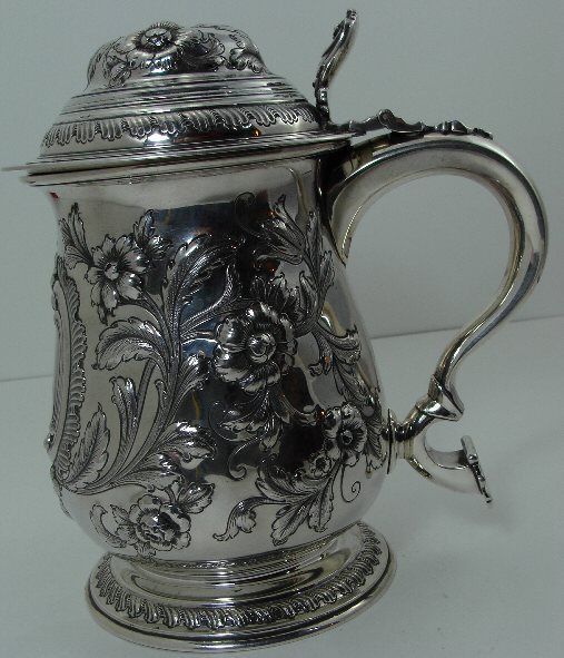 ELEGANT GORHAM Sterling Silver TANKARD, Circa 1892  