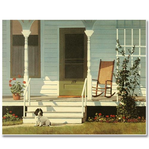 Waiting Around LIMITED EDITION Lithograph Gerald Lubeck  