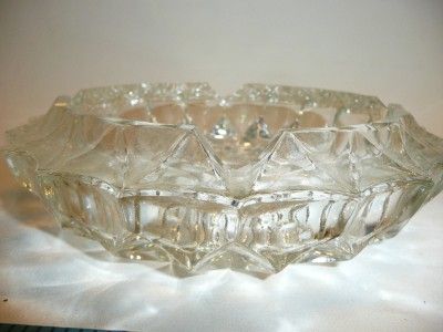   CRYSTAL DETAILED CUT ASH TRAY ANTIQUE VINTAGE OLD NICE RARE FIND HOT