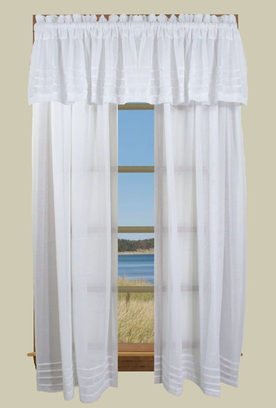 Galway Rod Pocket Curtain 54, 63, 72, 84 Linen Look  