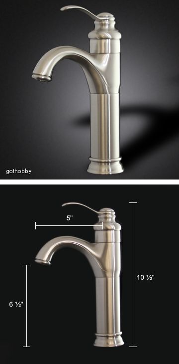 NEW BRUSHED NICKEL BATHROOM FAUCET VESSEL SINK LAVATORY  