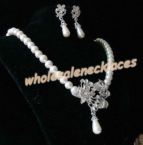 10Sets Mix Style Rhinestone&imitation pearls Necklaces  