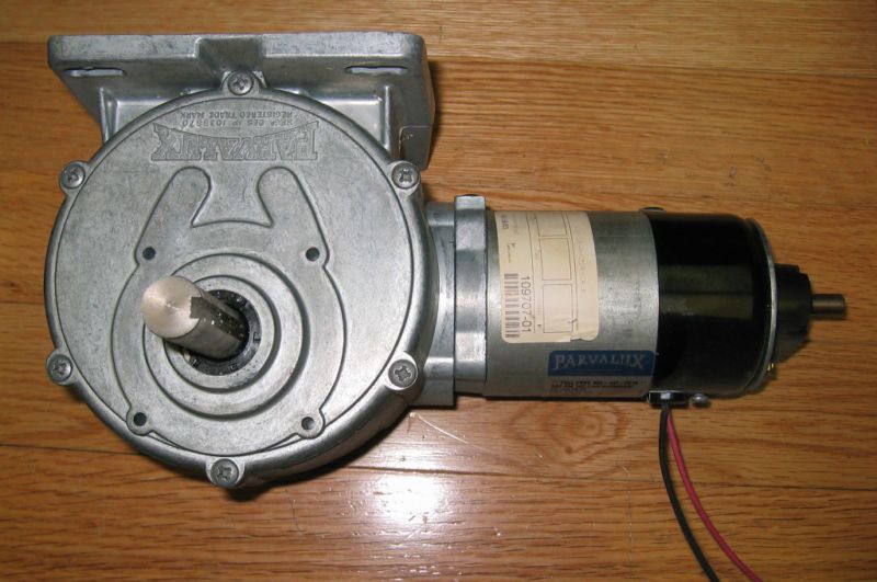 Parvalux DC gearmotor right angle encoder 30rpm motor  